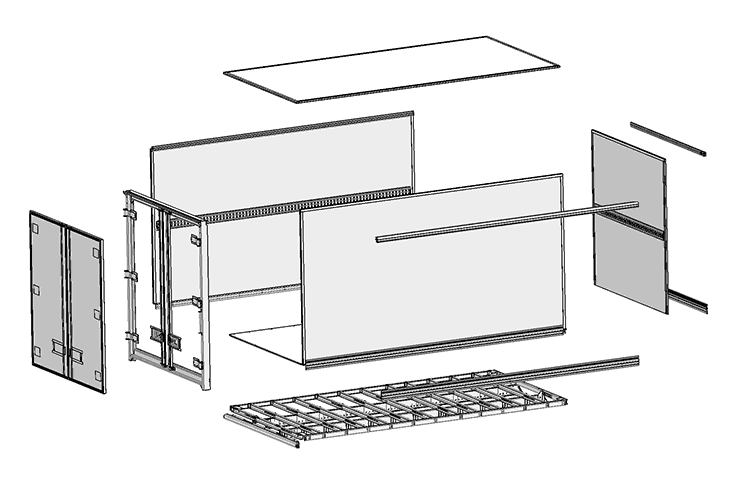 Quickly Assemble Dry Freight Truck Bodies
